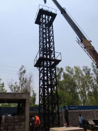 Polished Mild Steel Watch Tower