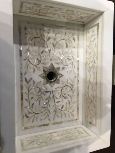 Mother Of Pearl Inlay Wash Basin, Size : 3-6mm