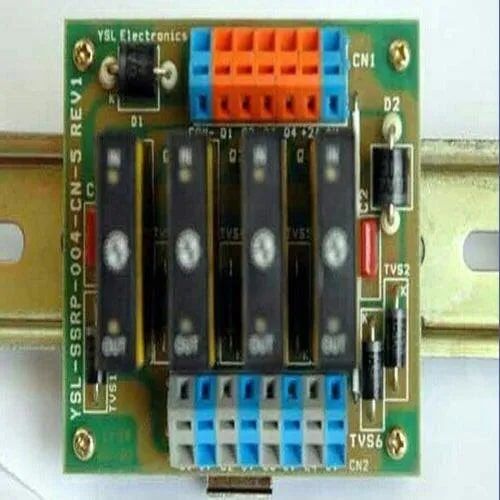 Multi Color Rectangular Aluminium 16 Channel Relay Card, For Industrial, Voltage : 24V DC