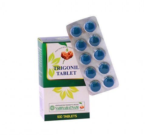 Vaidyaratnam Trigonil Tablets, Packaging Type : Blister Pack