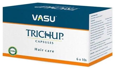 Herbal Vasu Trichup Capsules, Packaging Type : Box