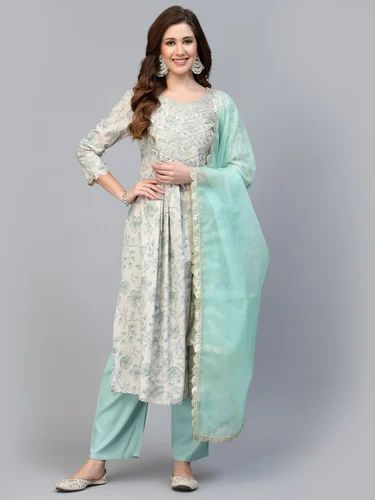 Rayon Kurti Pant Set, Size : M, L, XL, XXL