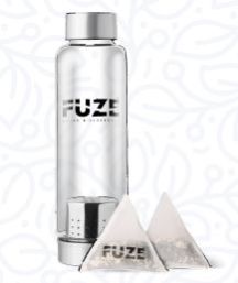 Fuze Borosilicate Alkaline Infuser Bottle, Storage Capacity : 1ltr, 500ml