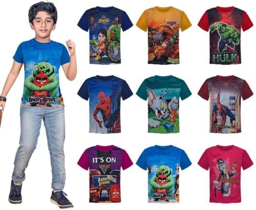 Sunmithakids Kids 3d Printing T-shirts, Size : Small, Medium, Large