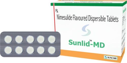 Sunlid-MD Nimesulide Flavoured Dispersible Tablet, Feature : Quick Action