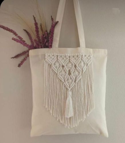 Creamy Cotton Bags, For Shopping Use, Pattern : Plain