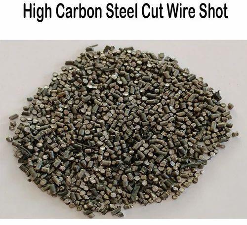 Silver High Carbon Steel Cut Wire Shot, For Industrial