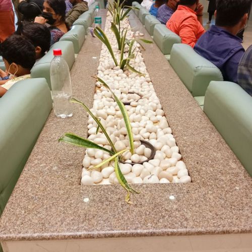 MARBLE CHIPS Non Polished Plain White Pebble Stone