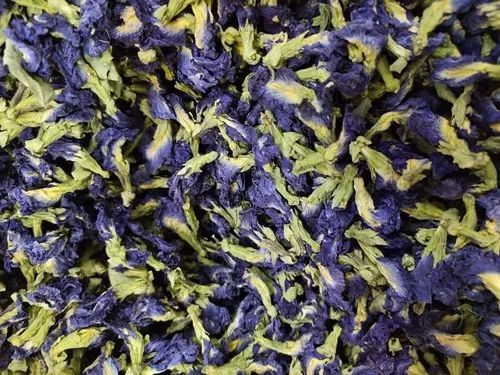 Natural Dried Aparajita Flowers, For Decoration, Color : Blue