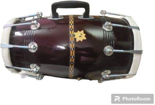 Brown Tree Wood Dholak, For Musical Instrument, Feature : Classy Look, Finest Quality