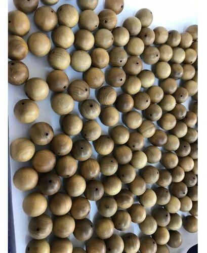 Round Sandalwood Beads, Size : 20MM