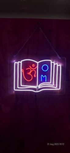 Multicolor Caste Acrylic Sheet Book Neon Sign, Size : 12*18