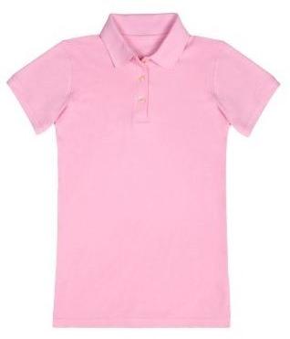 Cotton Plain Girls Polo Neck Tshirt, Gender : Kids