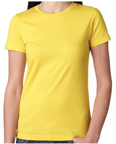 Half Sleeves Ladies Round Neck Tshirt, Size : M, XL, XXL