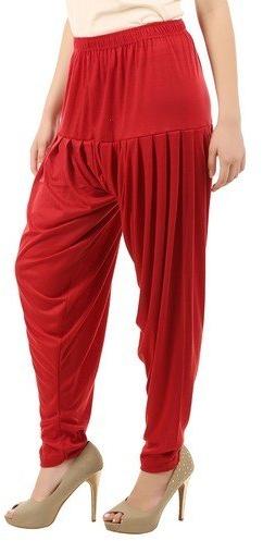 Multicolor Plain Ladies Patiala Pant, Size : XXL, XL, M