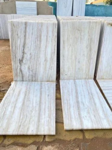 Rectangle 25mm Makrana Brown Dungri Marble Slab