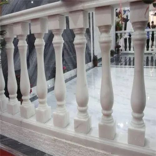 Round White Marble Pillar, Feature : Attractive Pattern