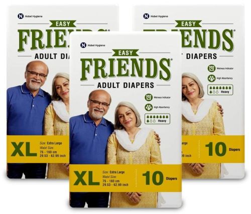 White Cotton Friends Adult Diapers