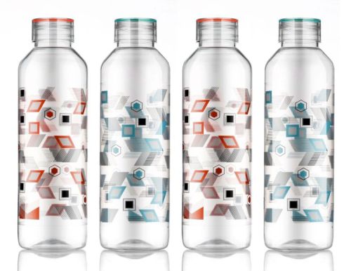 Multicolor 1000 Ml Printed Fridge Water Bottle, For Drinking Purpose, Size : Standard