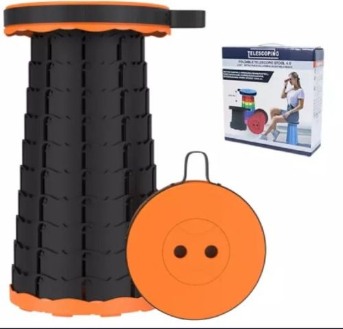 Orange Telescopic Stool, Size : Standard