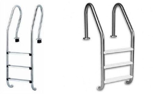 Silver Polished Stainless Steel Swimming Pool Ladders, Feature : Durable, Fine Finishing, Light Weight