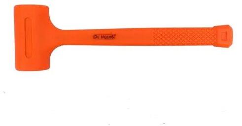 500g Rubber Or Resilient Plastic Dead Blow Hammer, Color : Orange