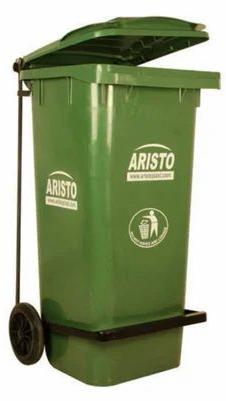 Wheeled HDPE Aristo Wheel Dustbin, For Commercial, Industrial, Residential, Waist Storage, Size : All Sizes