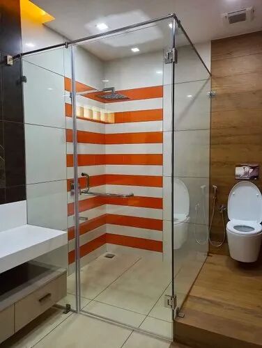 Toughened Glass Frameless Shower Enclosure
