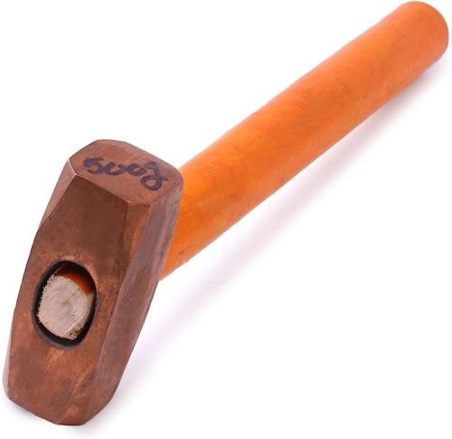 Wooden Polished Copper Hammer, For Industries, Certification : ISI Certified