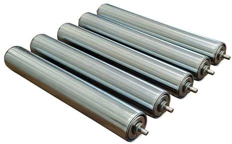 Silver Mild Steel Conveyor Roller