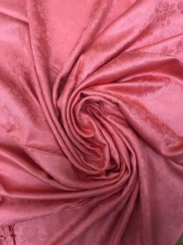 180 Gm Self Design Pink Viscose Jacquard Stole, Size : 28 Inch * 72 Inch