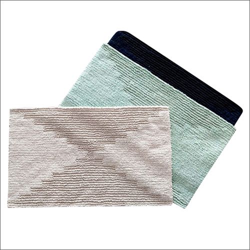 Rectangular Rectangle Cotton Tufted Bath Rugs, For Hotel, Home, Size : Standard