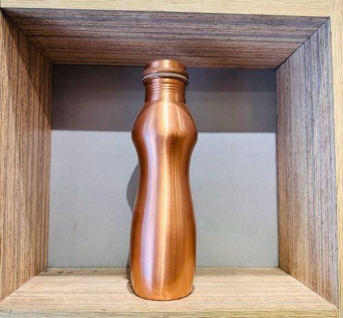 New Wear Curve Copper Water Bottle, Packaging Type : Paper Box