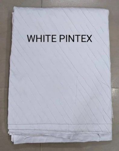 White Pintex Poplin Fabric, For Textile Industry, Technics : Machine Made
