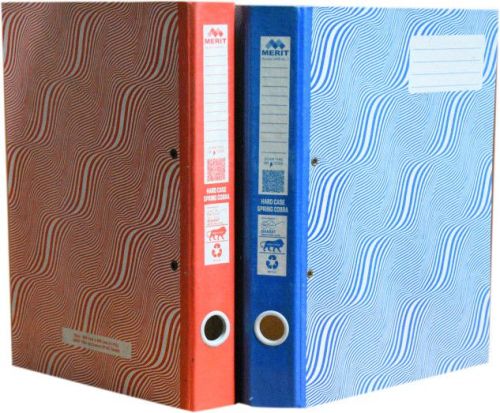 Orange Merit Hardboard Cobra Spring Box File, For Keeping Documents, Office Use, Shape : Rectangular