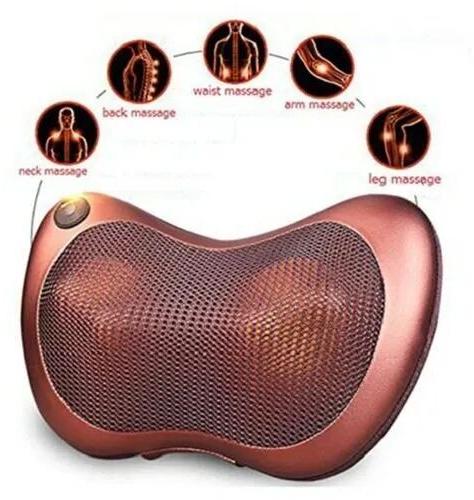 Neck Massage Pillow, Color : Brown