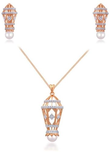 Agatha Diamond Pendant Set