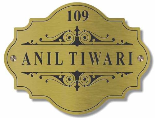 Customized Coated Brass Name Plates