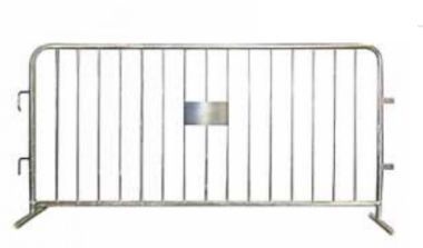 Silver Hot Dip Galvanized Crowd Control Barrier, Pattern : Plain