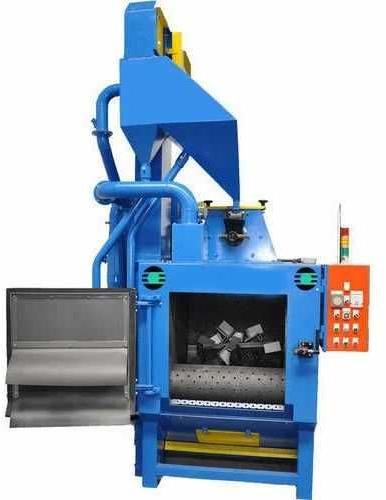 Blue Belt Driven Wheel Tumblast Shot Blasting Machine, Voltage : 110-440V