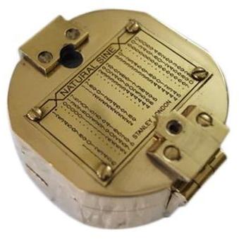 Polished Brass Geological Brunton Compass, For Promotional Work, Direction Tracking, Ship, Packaging Type : Box
