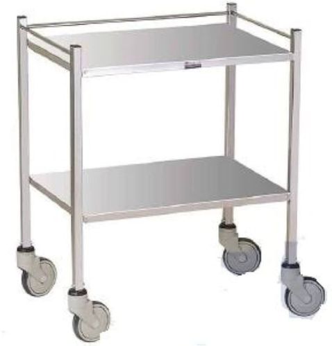 Rectangular Powder Coated Aluminum Instrument Trolley, For Handling Heavy Weights, Style : Modern