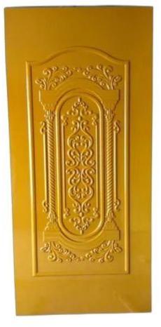 Yellow Rectangular Polished Wooden Exterior 2D Carving Door, Feature : Colurful, Designer, Durable