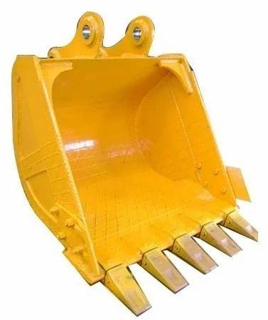 Yellow 0.26 Cum Heavy Duty Excavator Bucket, For Industrial, Packaging Type : Carton