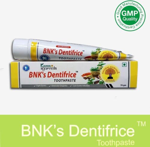 Bnk Dentrifrice Toothpaste, Feature : Anti-bacterial, Anti-cavity, Basic Cleaning, Heal Gum Disease