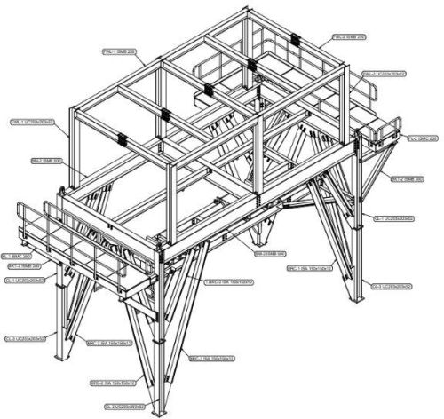Steel Fabrication Drawings Of Air Cooled Heat Exchangers