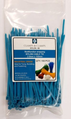 2.5 Mm X 100 Mm Nylon Cable Ties - Clamps-N-Clamps