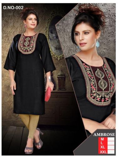 Plain Rayon Kurtis, Occasion : Casual Wear, Party Wear, Wedding Wear