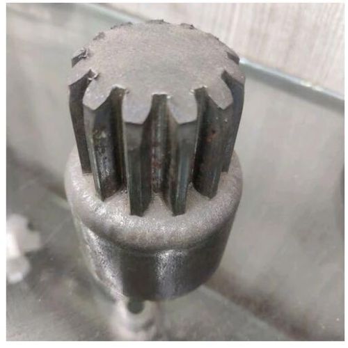 Mild Steel Gear Shaft, Size : 20inch (Length)