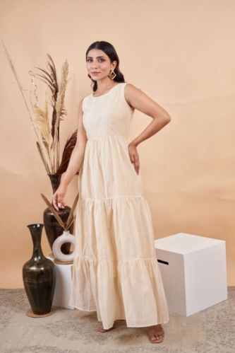 Ridyog Closet Cotton Plain Dyed Gown, Size : M, S, XL